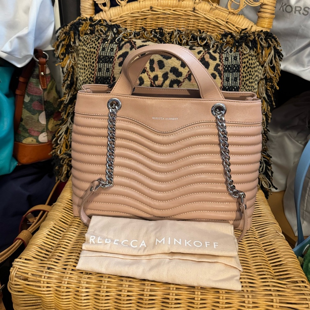 NWT - Rebecca Minkoff M.A.B Quilted Satchel - Doe - Picture 2 of 10